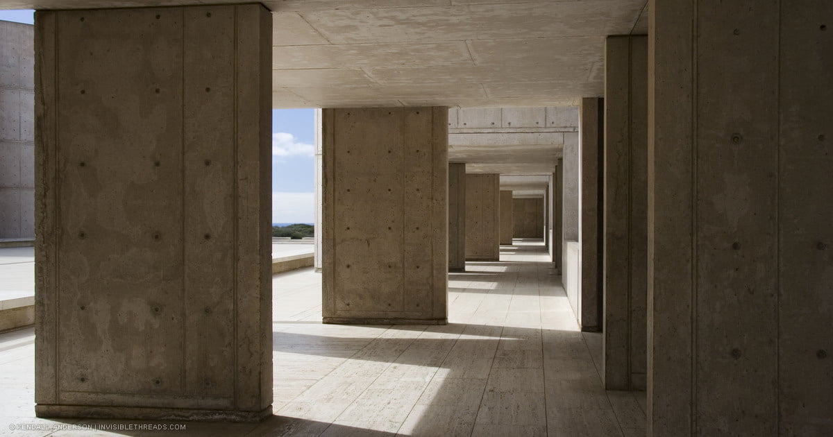 Salk Institute Concrete Hallway no.2 | Invisible Threads